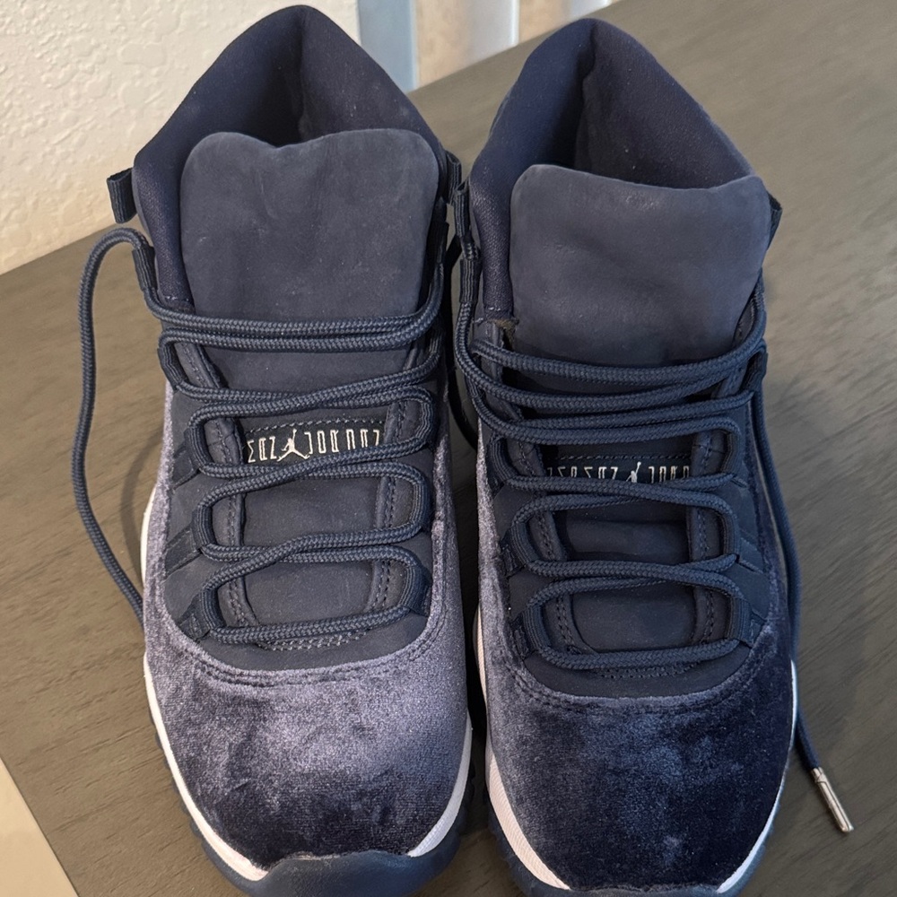 Jordan Midnight Blue Velvet Sneakers